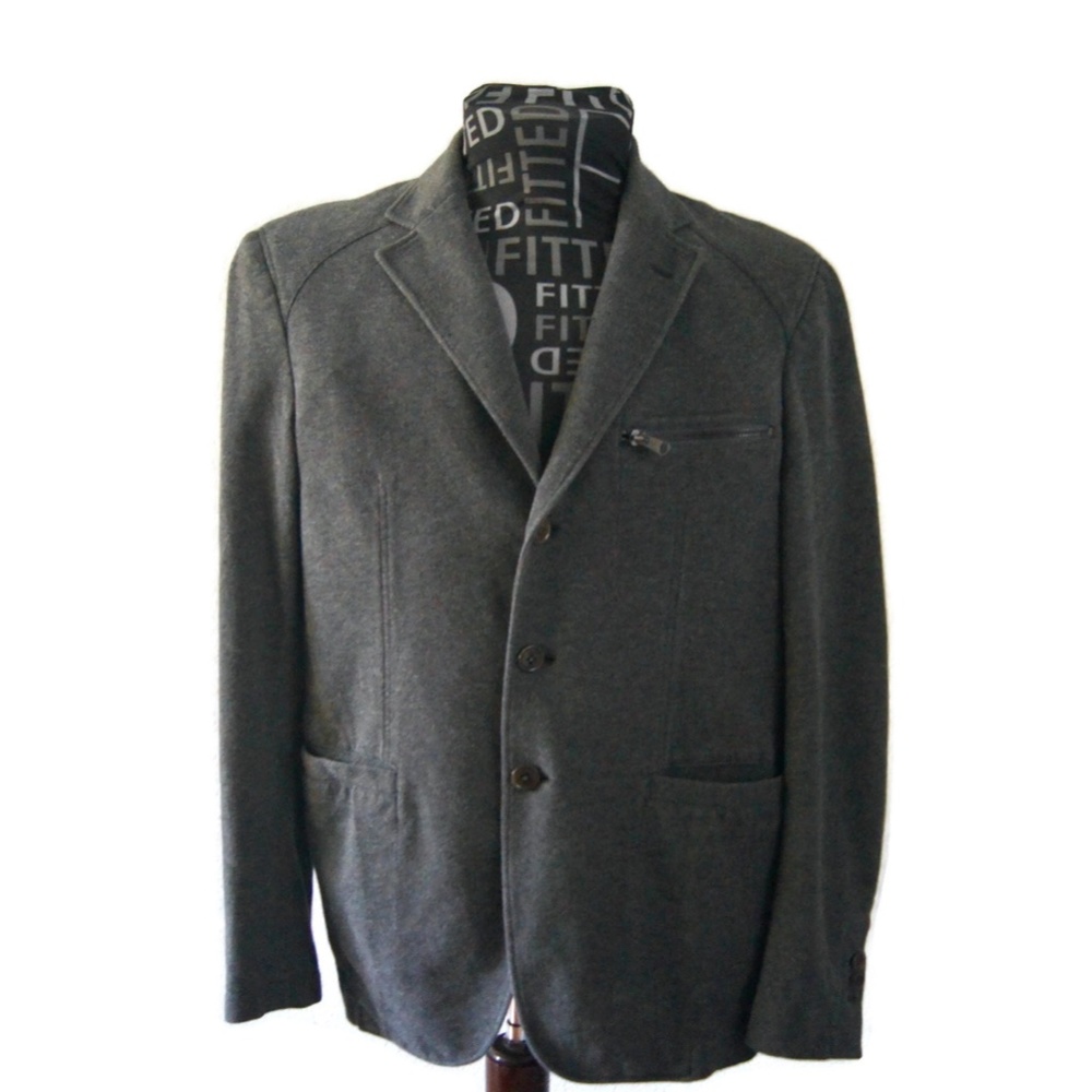 Fay Size 52 XL Button Up Coat Jacket Made In Italy Old Money Luxury Blazer Men's